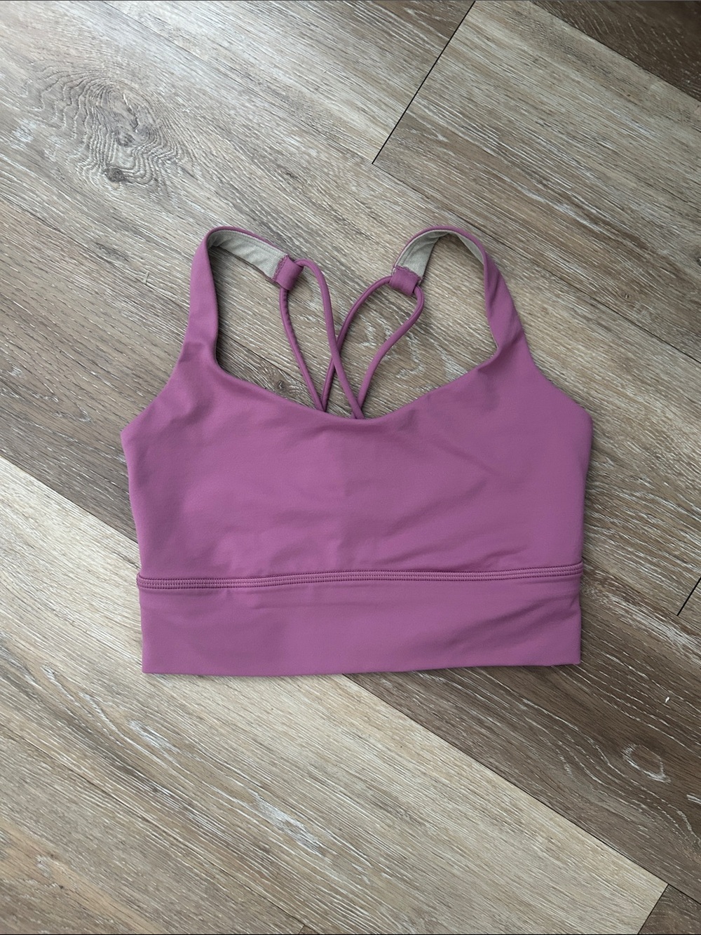 Lululemon Women’s Seamless Strappy Sports Bralette - Dusty Rose